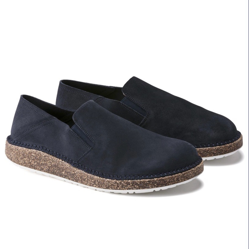 Birkenstock Callan Navy Suede Slip-On Loafer